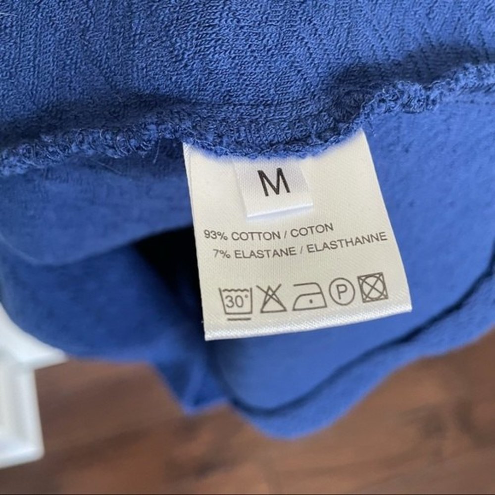 Ganni Cobalt Blue Textured Shift Mini Dress - Picture 7 of 7